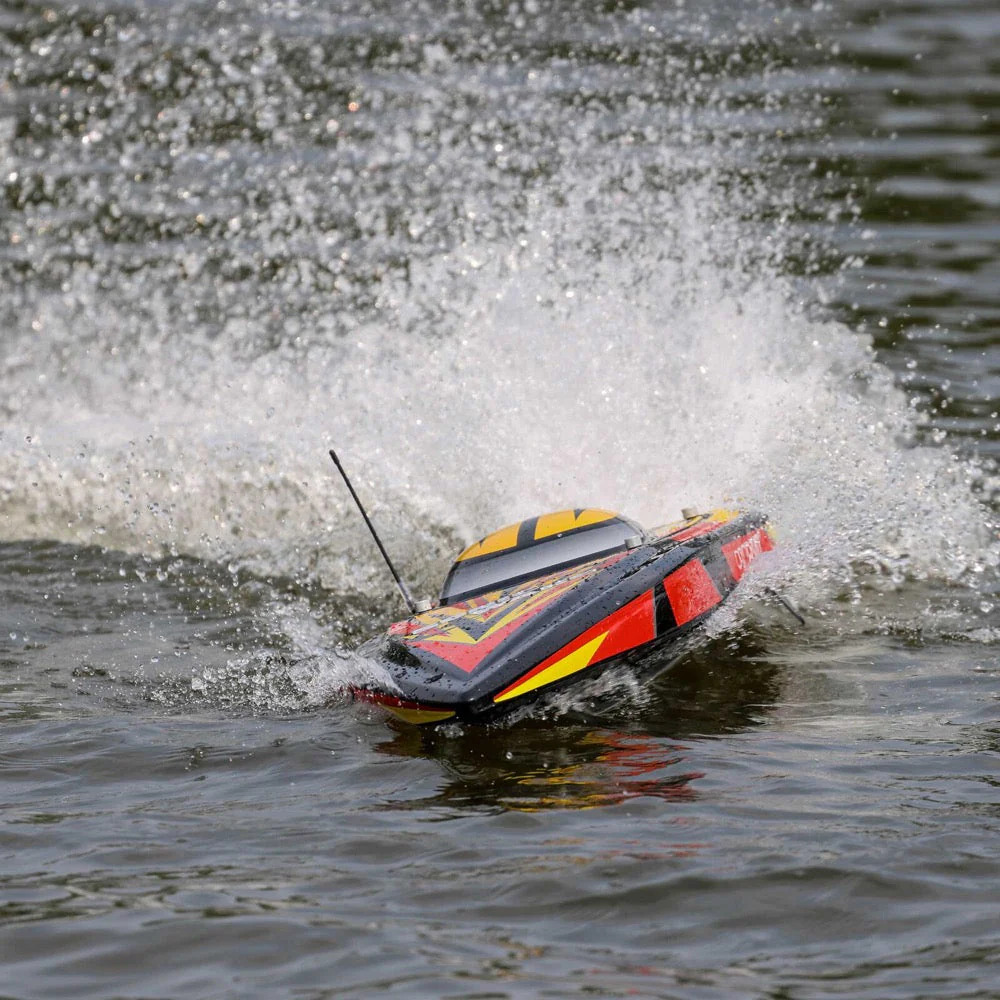 Pro Boat PRB08032V2T1 Sonicwake V2 36inch Self-Righting Brushless Deep-V RTR RC Boat Black - Image 9