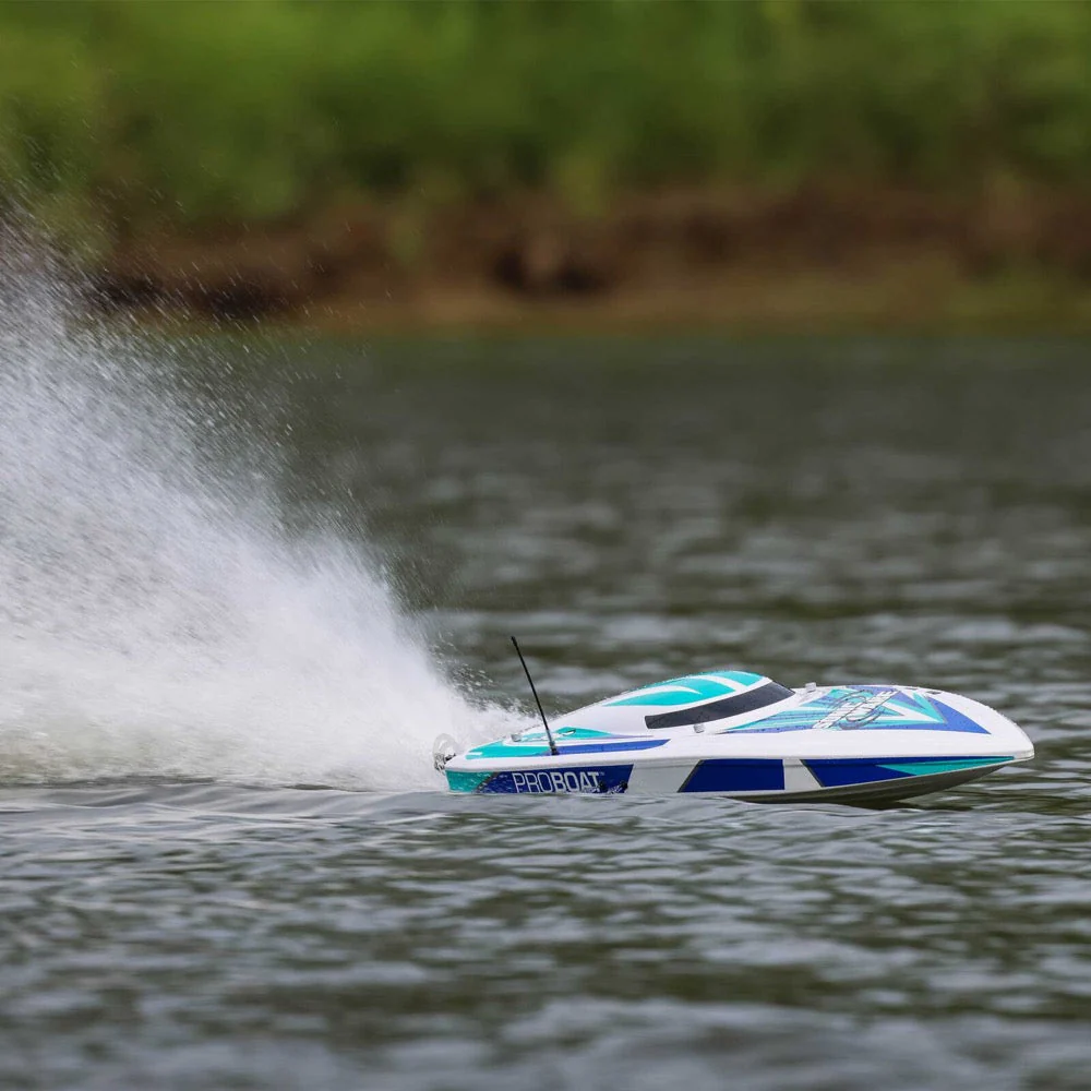 Pro Boat PRB08032V2T2 Sonicwake V2 36inch Self-Righting Brushless Deep-V RTR RC Boat White - Image 19