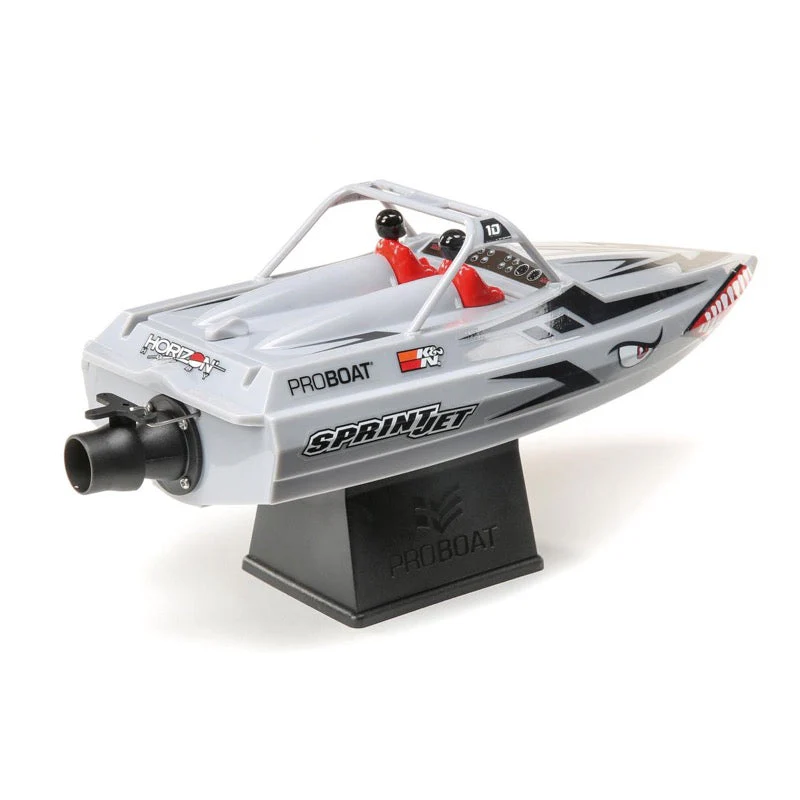 Pro Boat PRB08045T1 Sprintjet 9in Self-Righting RC Jet Boat (Silver) - Image 3