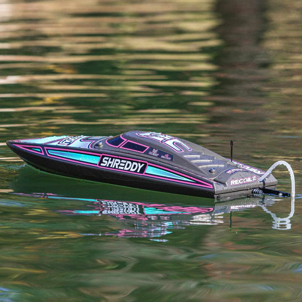 Pro Boat Shreddy Recoil 2 V2 26in Self Righting Brushless Gray Teal Shreddy RC Boat PRB08041V2T2 - Image 11