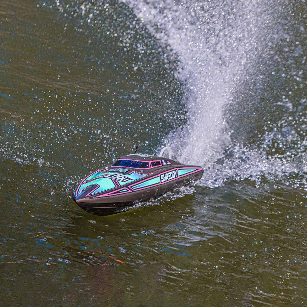 Pro Boat Shreddy Recoil 2 V2 26in Self Righting Brushless Gray Teal Shreddy RC Boat PRB08041V2T2 - Image 13