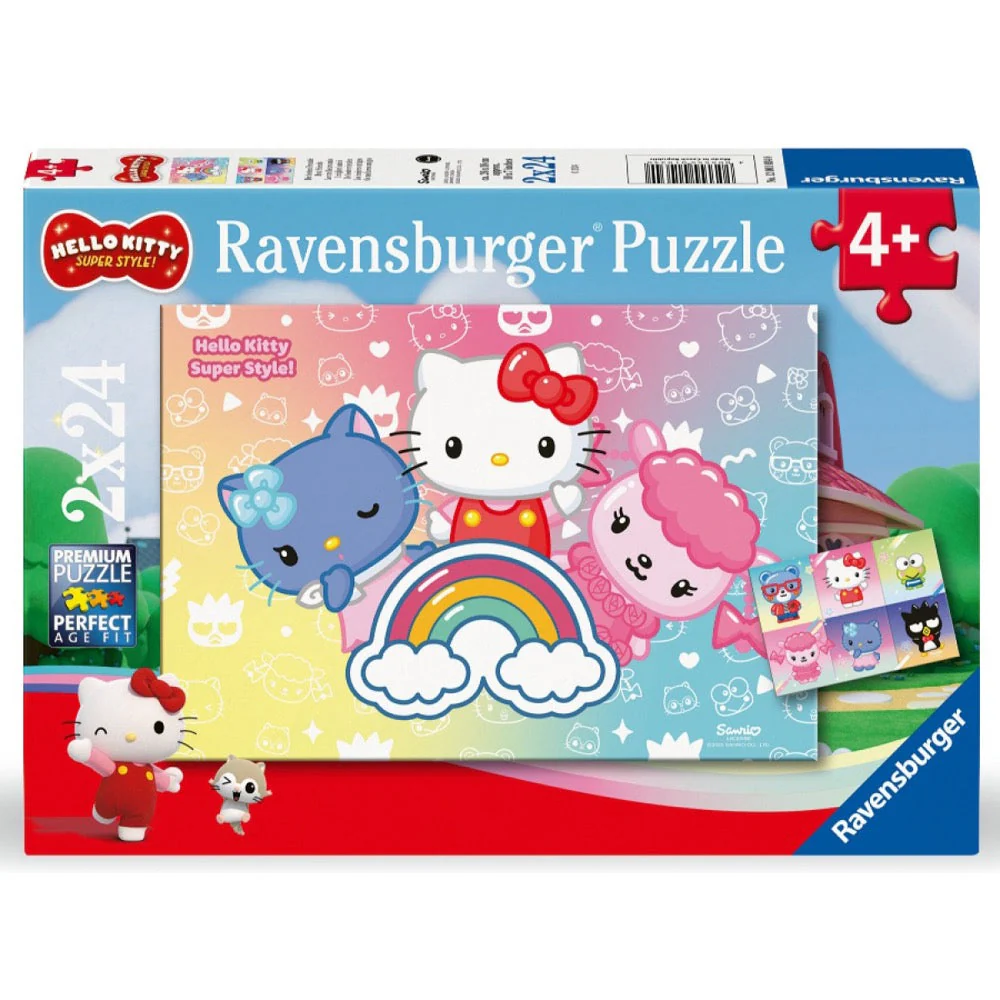 Ravensburger 01034-0 Hello Kitty WT 2x24pc Jigsaw Puzzle