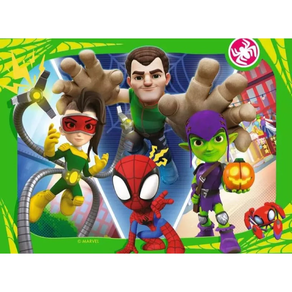 Ravensburger 01064-7 Spidey & His Amazing Friends It's Spidey Time 4 In a Box 12, 16, 20 & 24pc Jigsaw Puzzle - Image 4