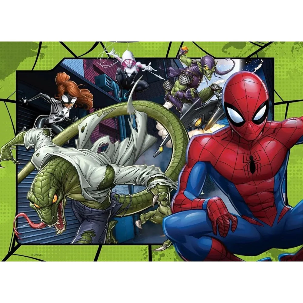 Ravensburger 01076-0 Spider-Man Protector of New York Bumper Pack 4x100pc Jigsaw Puzzle - Image 2