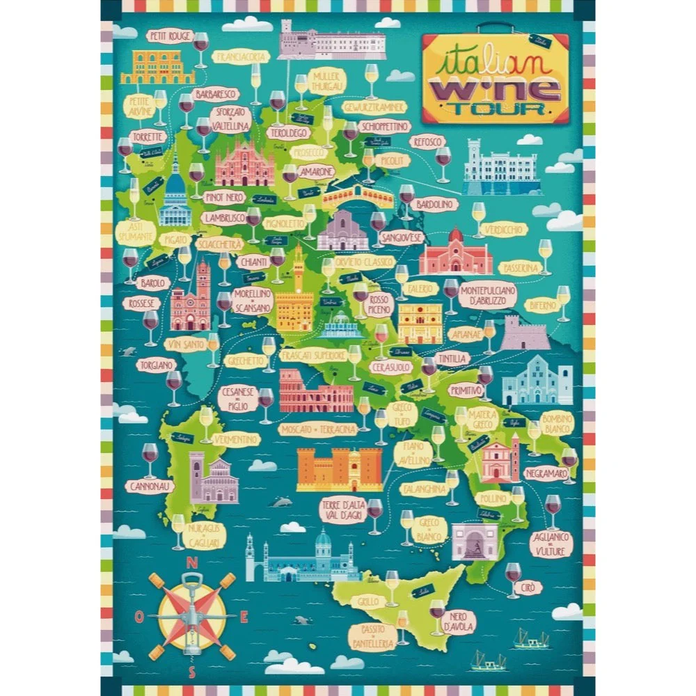 Ravensburger 01238-2 Italian Wine Tour 1000pc Jigsaw Puzzle - Image 2