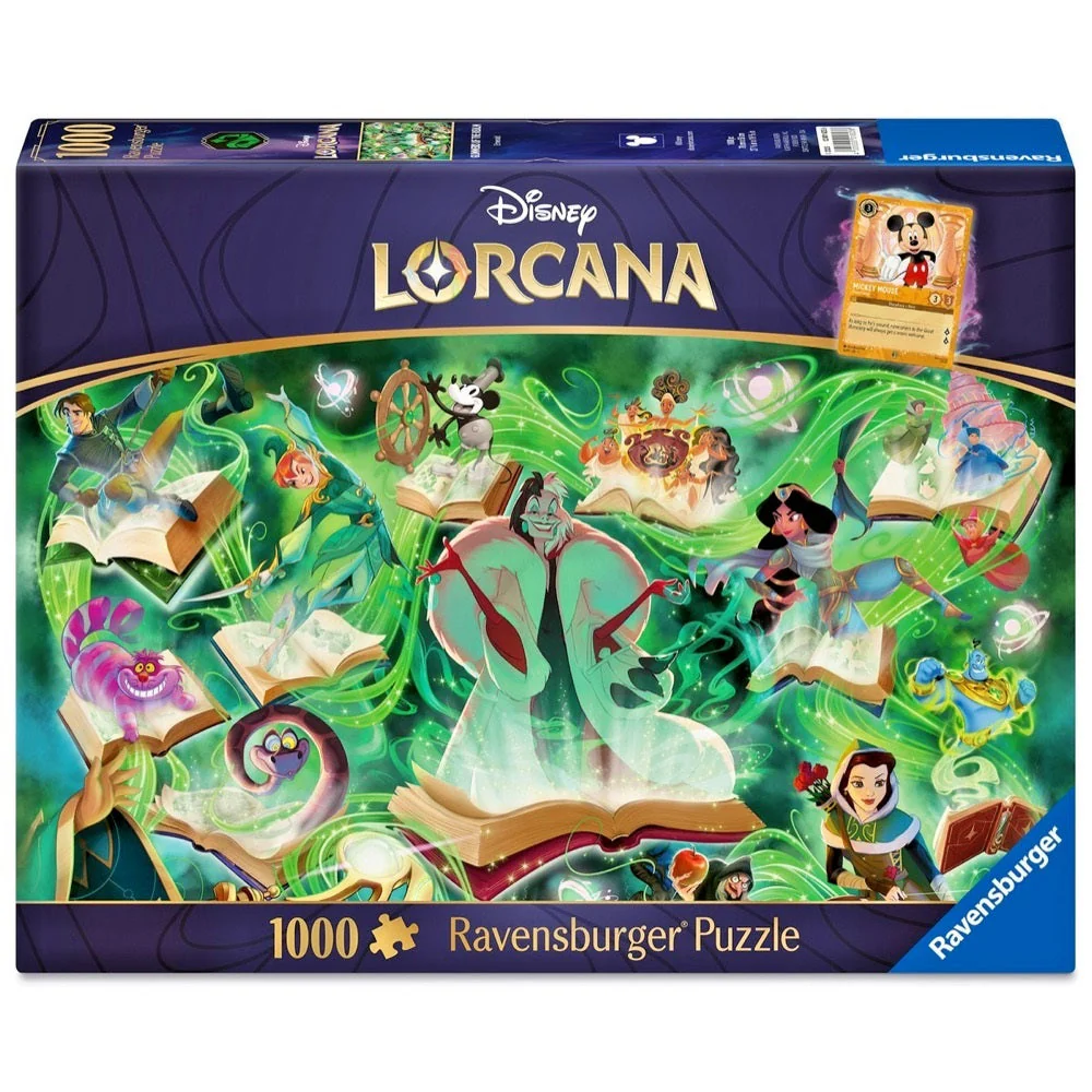 Ravensburger 01623-6 Disney Lorcana Emerald 1000pc Jigsaw Puzzle