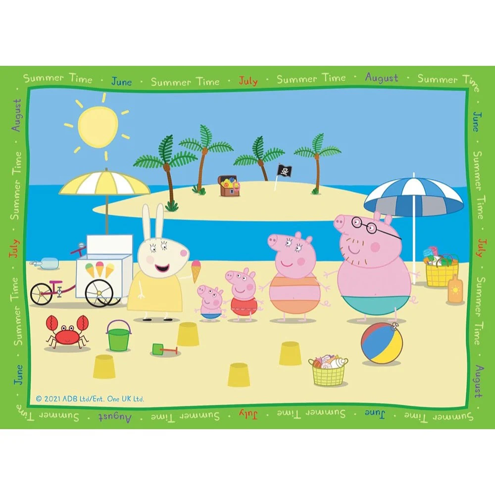 Ravensburger 04016-3 Peppa Pig 4 In a Box 12, 16, 20 & 24pc Jigsaw Puzzle - Image 3