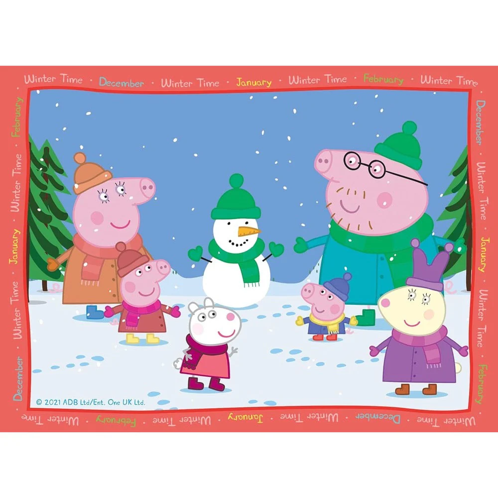 Ravensburger 04016-3 Peppa Pig 4 In a Box 12, 16, 20 & 24pc Jigsaw Puzzle - Image 5