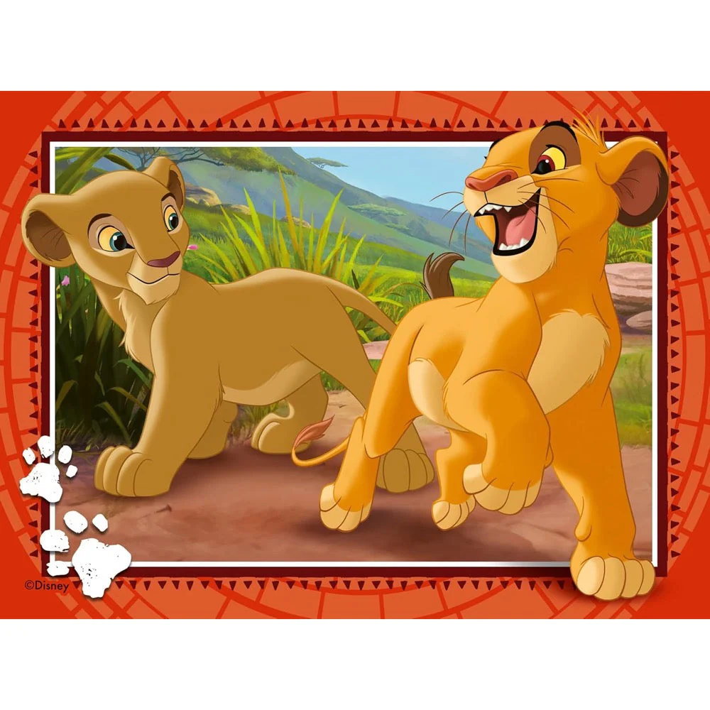Ravensburger 04025-5 Disney The Lion King 4 In a Box 12, 16, 20 & 24pc Jigsaw Puzzle - Image 2