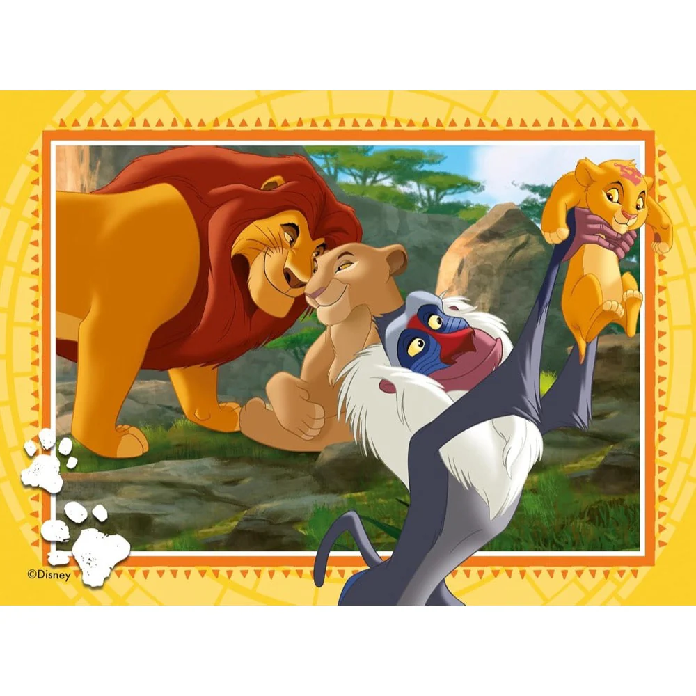 Ravensburger 04025-5 Disney The Lion King 4 In a Box 12, 16, 20 & 24pc Jigsaw Puzzle - Image 3
