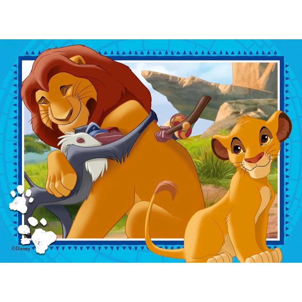 Ravensburger 04025-5 Disney The Lion King 4 In a Box 12, 16, 20 & 24pc Jigsaw Puzzle - Image 4
