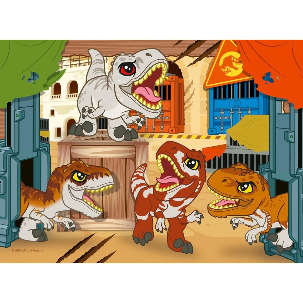 Ravensburger 04027-9 Jurassic World Explorers 4 In a Box 12, 16, 20 & 24pc Jigsaw Puzzle - Image 5