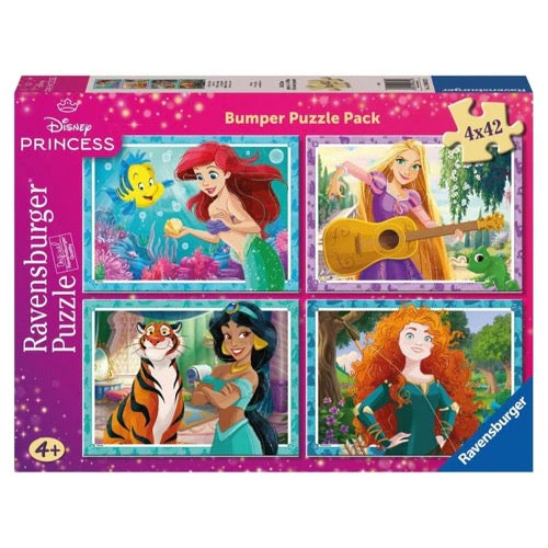 Ravensburger 04032-3 Disney Princess Bumper Pack 4x42pc Jigsaw Puzzle