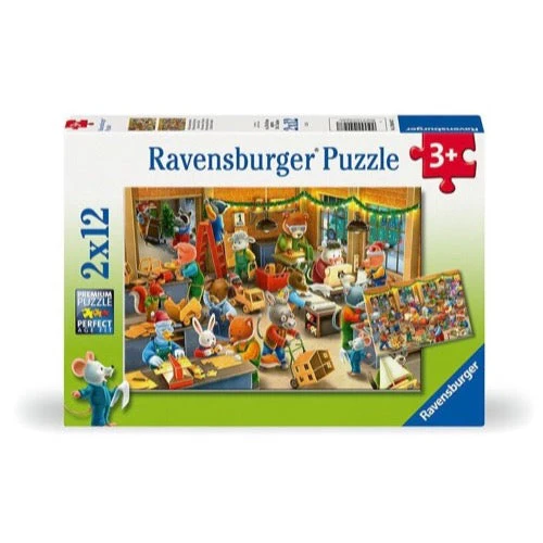 Ravensburger 04047-7 Christmas Toy Factory 2x24pc Jigsaw Puzzle