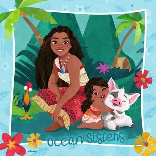 Ravensburger 04102-3 Disney Moana Off to New Adventures 3x49pc Jigsaw Puzzle - Image 5