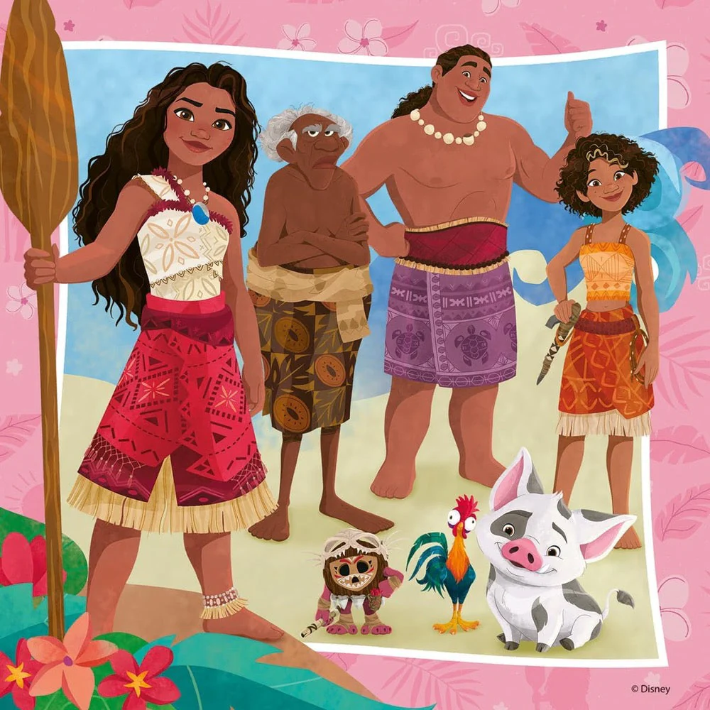 Ravensburger 04123-8 Disney Moana 2 Off to New Adventures 3x49pc Jigsaw Puzzle - Image 4