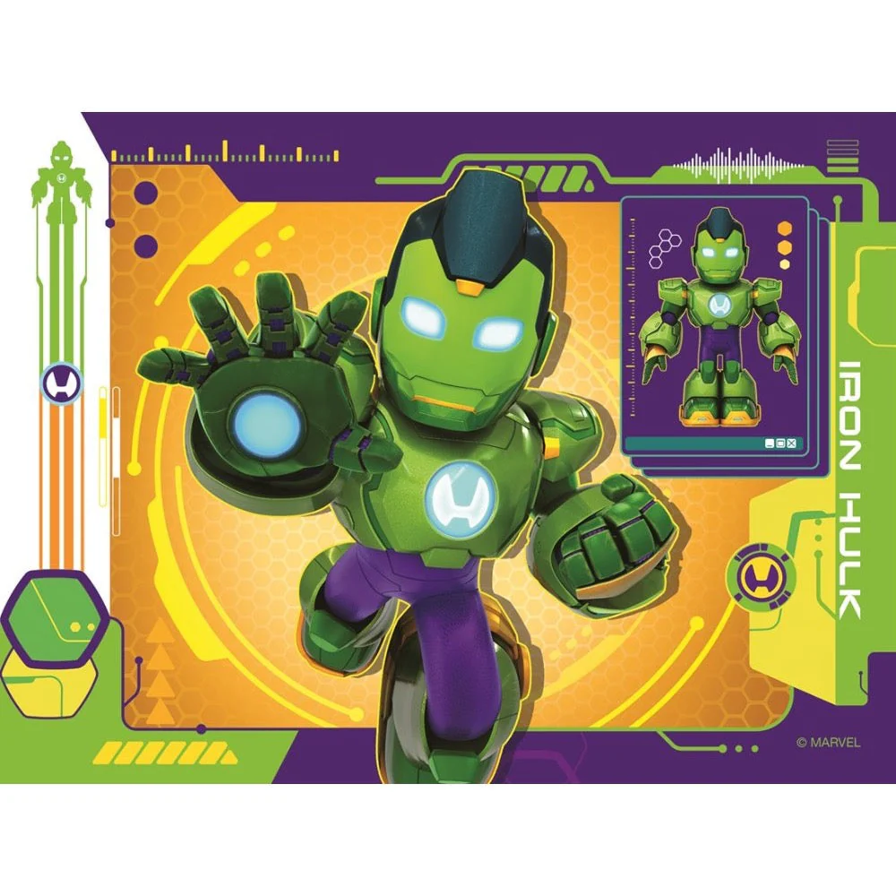 Ravensburger 04190-0 Iron Man & His Awesome Friends 4 In a Box 12, 16, 20 & 24pc Jigsaw Puzzle - Image 3