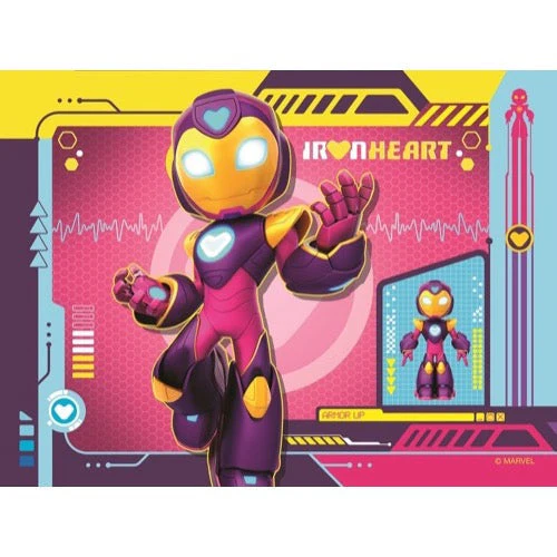 Ravensburger 04190-0 Iron Man & His Awesome Friends 4 In a Box 12, 16, 20 & 24pc Jigsaw Puzzle - Image 4