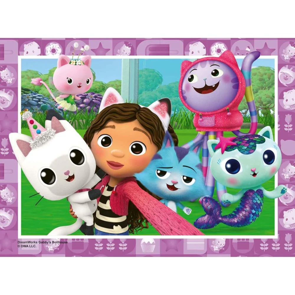 Ravensburger 04194-8 Gabby's Dollhouse The Movie 4 In a Box 12, 16, 20 & 24pc Jigsaw Puzzle - Image 2