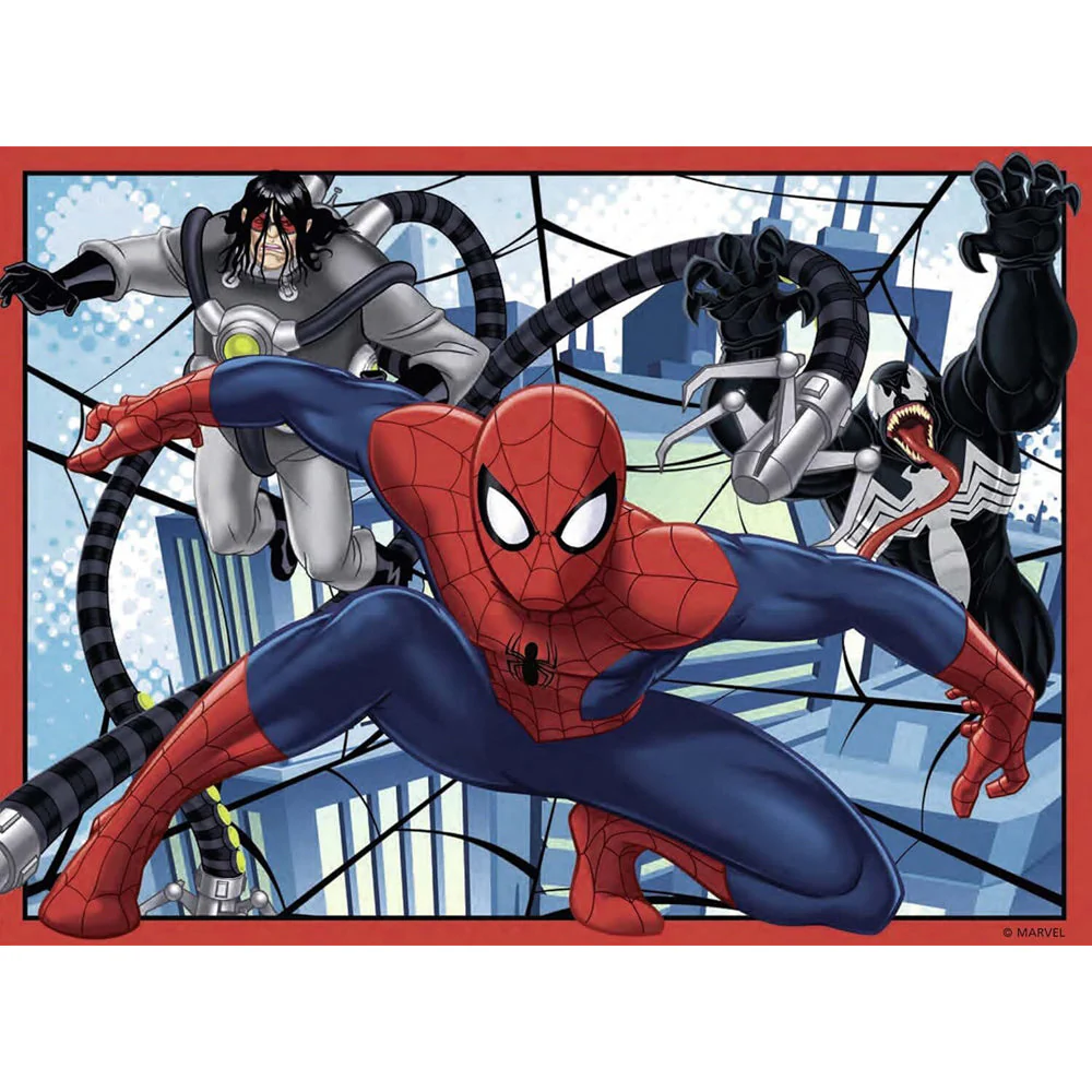 Ravensburger 07363-4 Disney Ultimate Spider-Man 4 In a Box 12, 16, 20 & 24pc Jigsaw Puzzle - Image 4