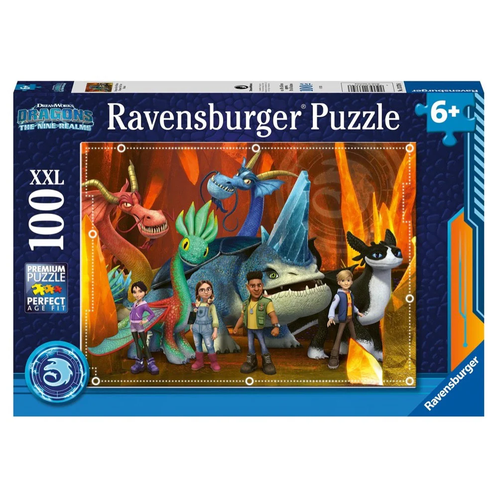 Ravensburger 13379-6 How To Train Your Dragons Realms 100pc Jigsaw Puzzle