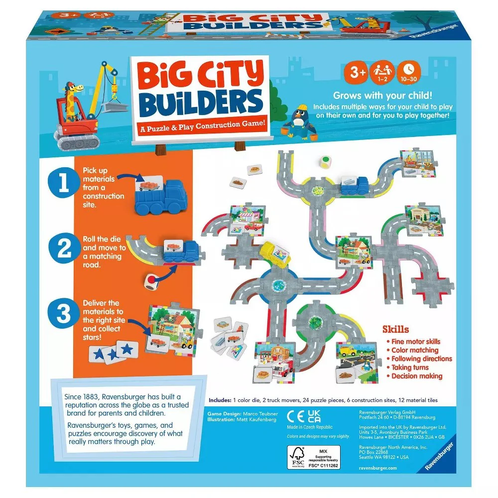 Ravensburger 20938-5 Big City Builders Game - Image 3