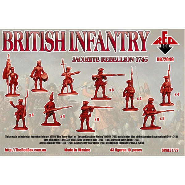 Red Box 72049 1/72 British Infantry 1745 Jacobite Rebellion - Image 2