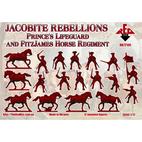 Red Box 72141 1/72 Jacobite Rebellion Jacobite Cavalry Princes Lifeguard and FitzJames Horse Regiment - Image 2