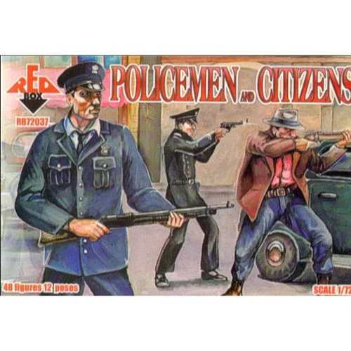 Red Box 72037 1/72 Police & Civilians