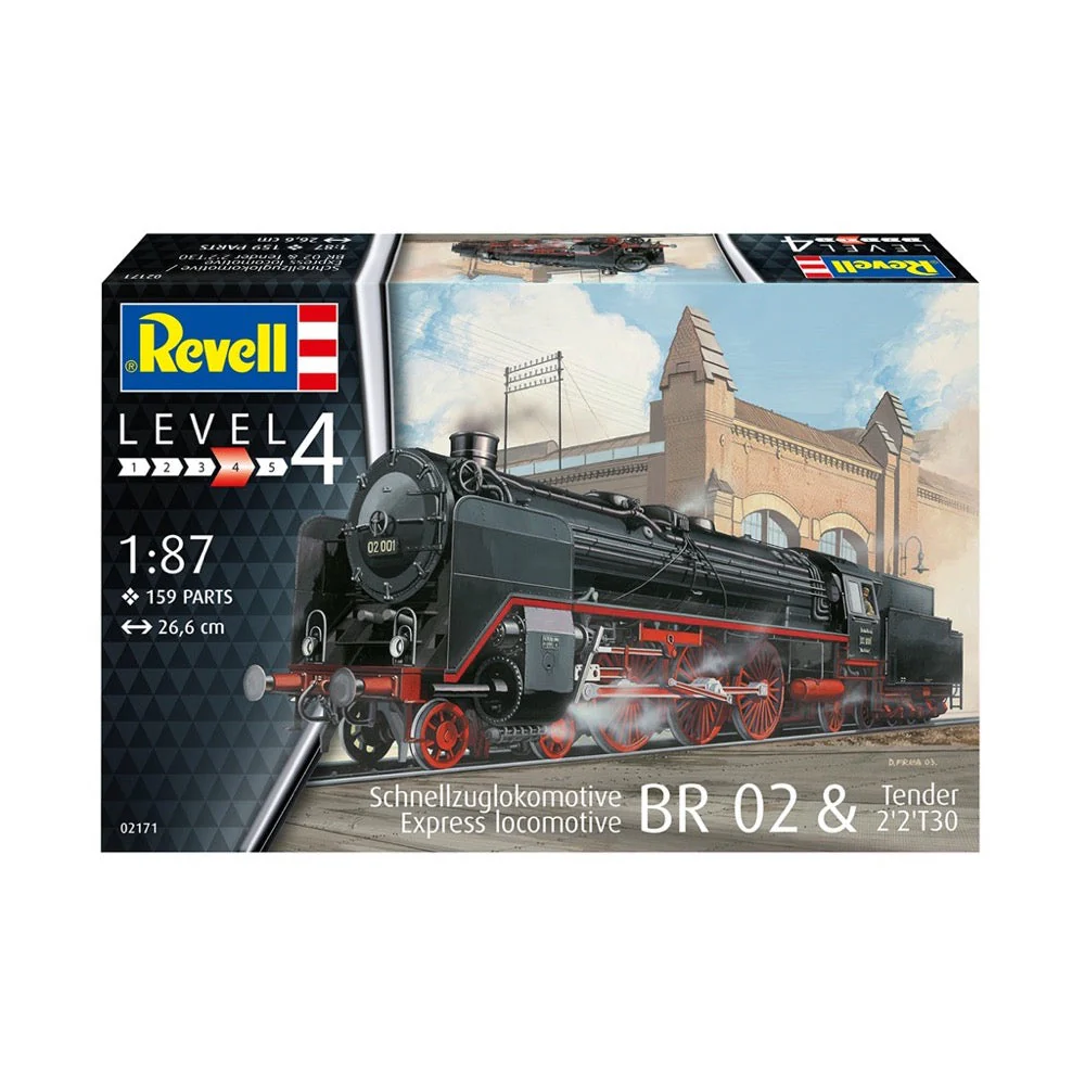 Revell 02171 1/87 Express Locomotive BR 02 and Tender 2 2 T30 - Image 2