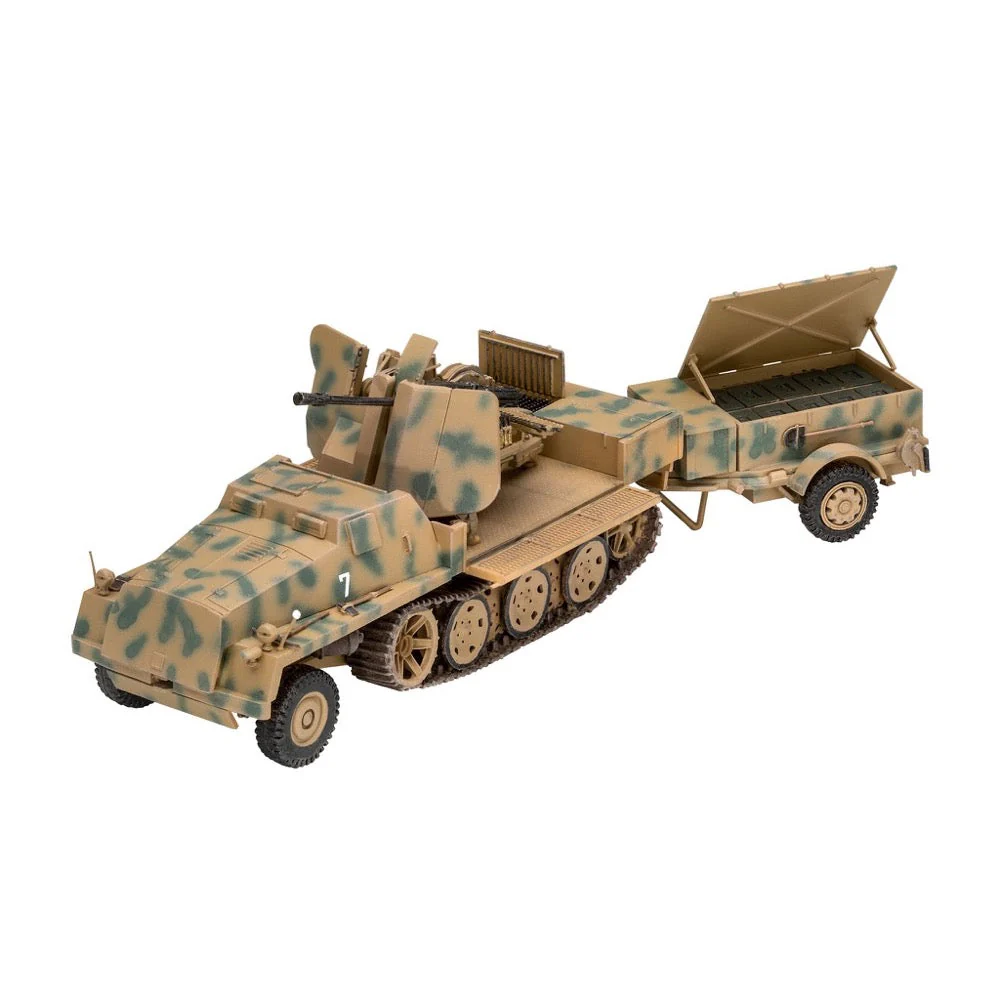 Revell 03293 1/72 sWS With 3.7cm Flak 43 and Ammunition Trailer - Image 2
