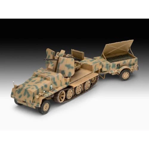 Revell 03293 1/72 sWS With 3.7cm Flak 43 and Ammunition Trailer - Image 6