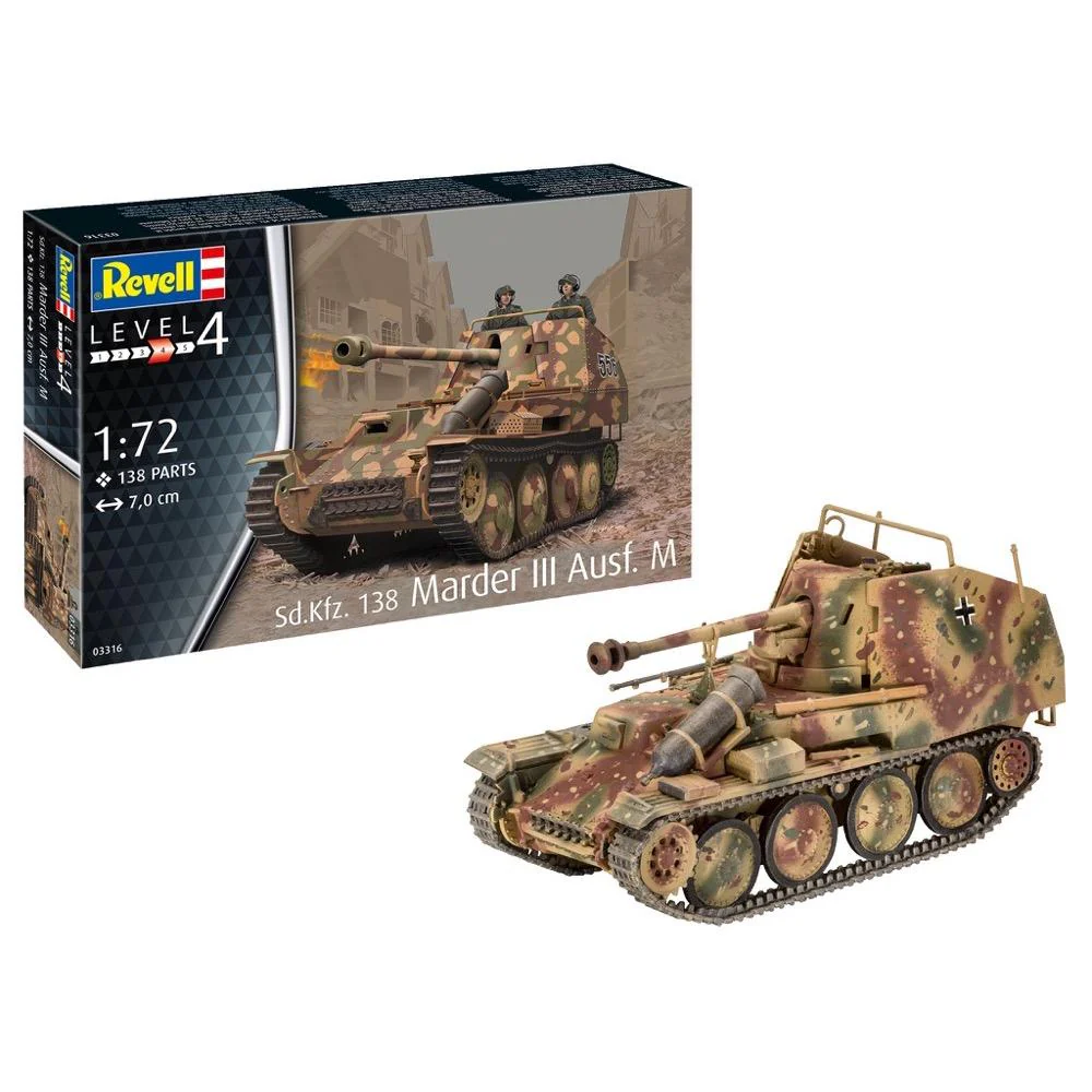 Revell 03316 1/72 Sd Kfz.138 Ausf M Marder III - Image 2