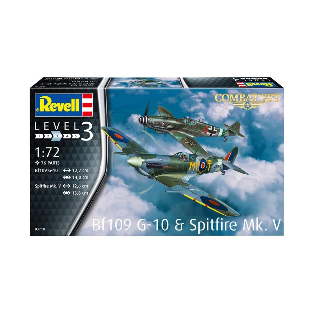 Revell 03710 1/72 Combat Set Bf109G-10 and Spitfire Mk.V - Image 7