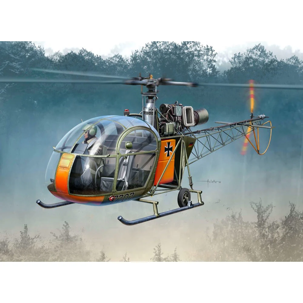 Revell 03804 1/32 Alouette II Helicopter - Image 12