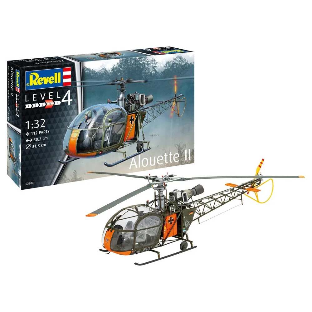 Revell 03804 1/32 Alouette II Helicopter - Image 9
