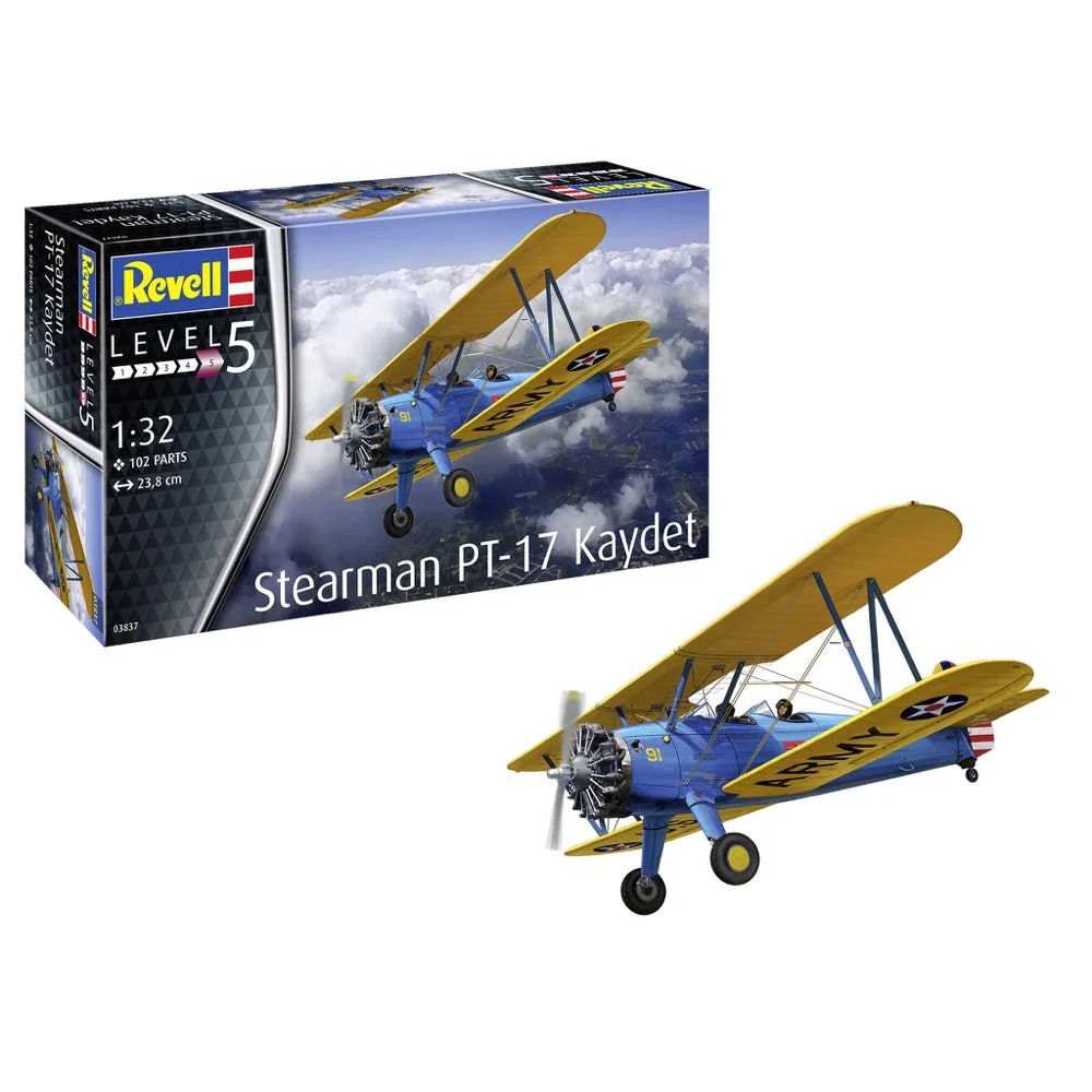 Revell 03837 1/32 Stearman PT-17 Kaydet - Image 2