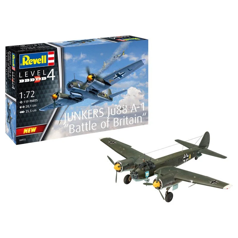 Revell 04972 1/72 Junker JU88 A-1 Battle of Britain - Image 7