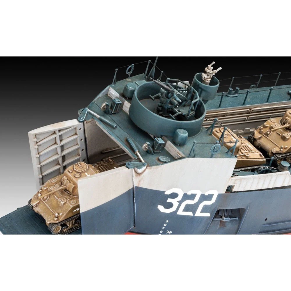 Revell 05169 1/144 US Navy Landing Ship Medium (Bofors 40mm Gun) - Image 6