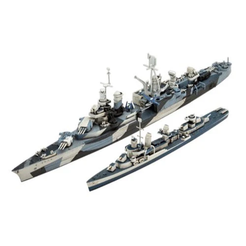 Revell 05644 1/700 Pacific Warriors USS Fletcher and USS Indianapolis Gift Set - Image 3