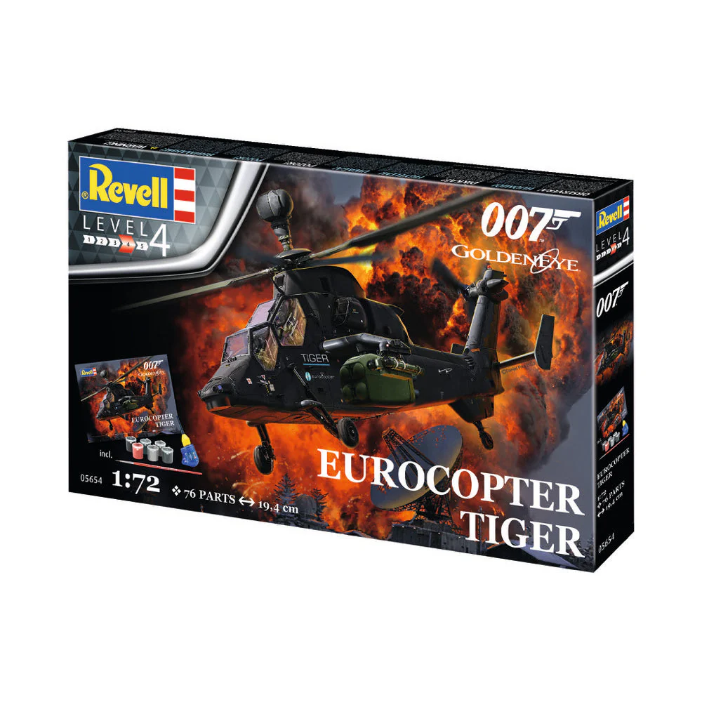 Revell 05654 1/24 James Bond Eurocopter Tiger Golden Eye - Image 7