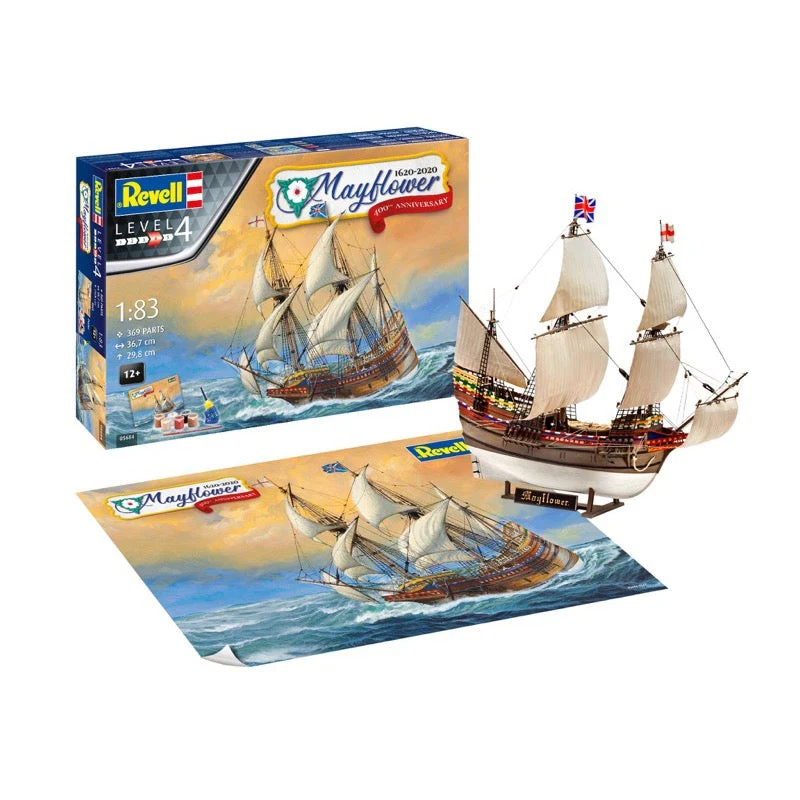Revell 05684 1/83 Gift Set Mayflower 400th Anniversary - Image 2