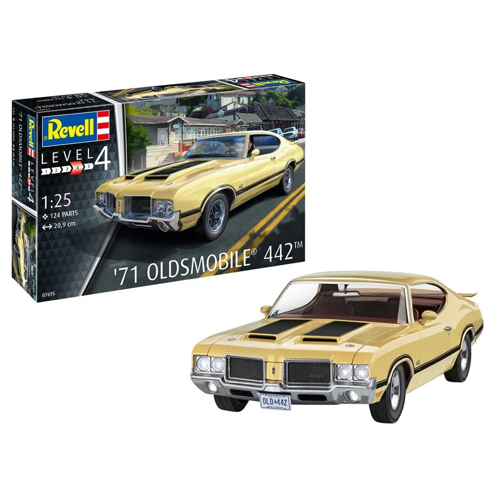 Revell 07695 1/24 71 Oldsmobile 442 Coupe - Image 2