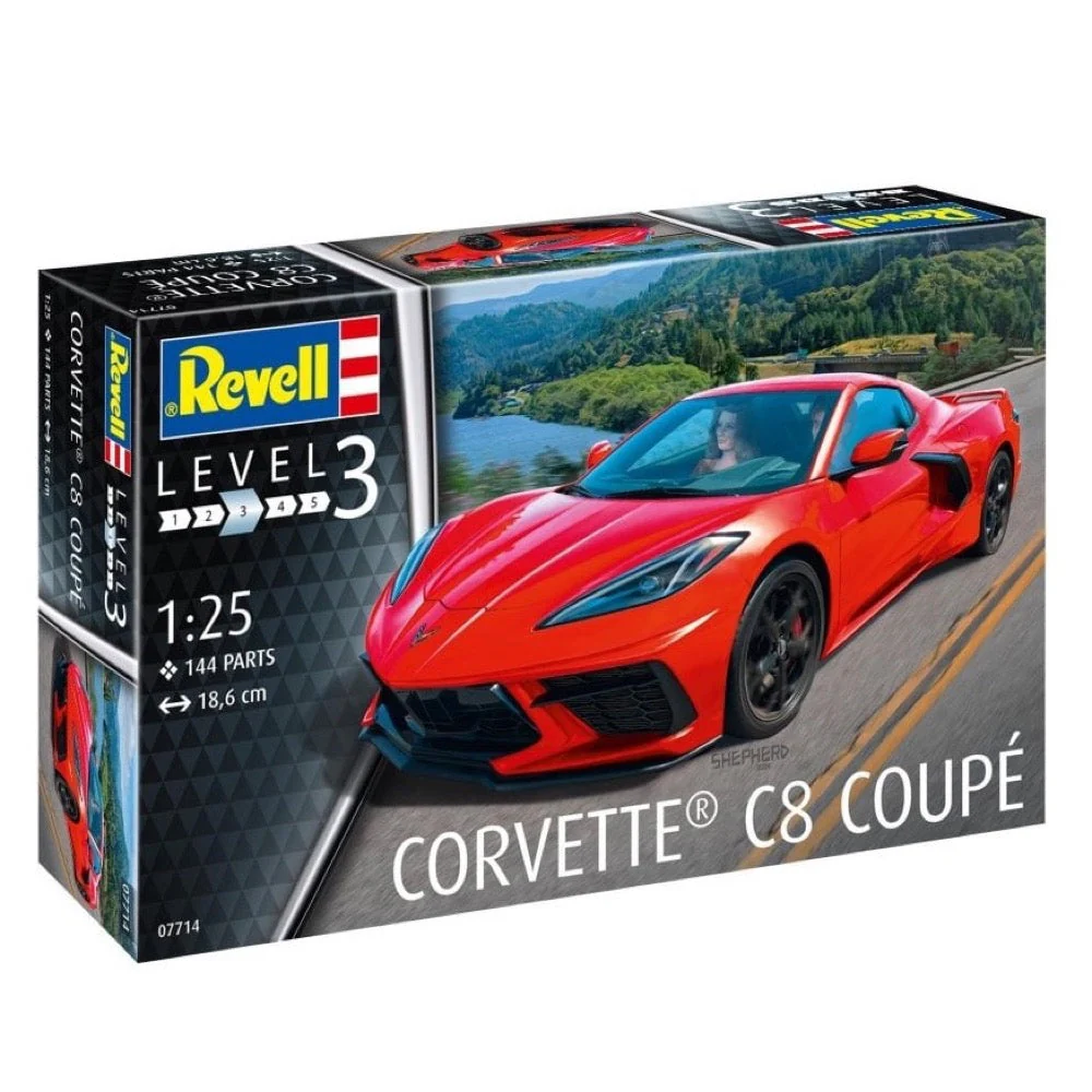 Revell 07714 1/25 Corvette C8 Coupe - Image 7