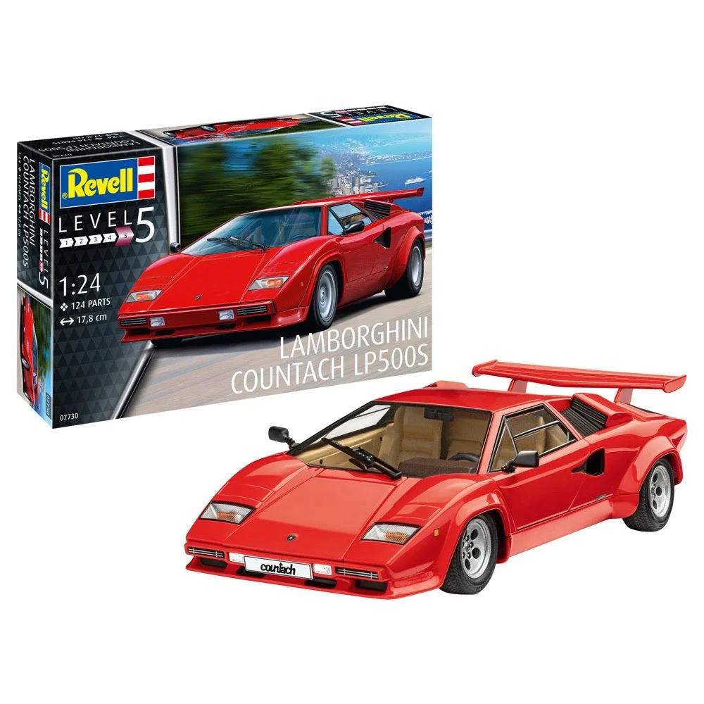 Revell 07730 1/24 Lamborghini Countach LP500S - Image 3