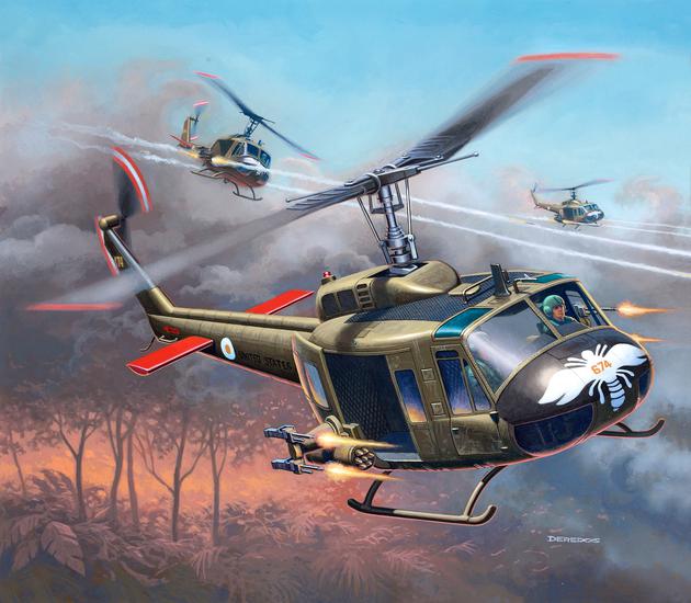 Revell 04983 1/100 Bell UH-1H Gunship - Image 6