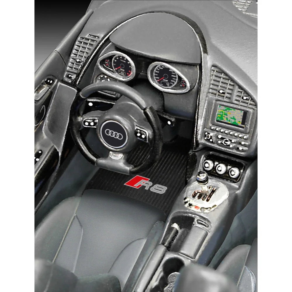 Revell 07057 1/24 Audi R8 Black - Image 3
