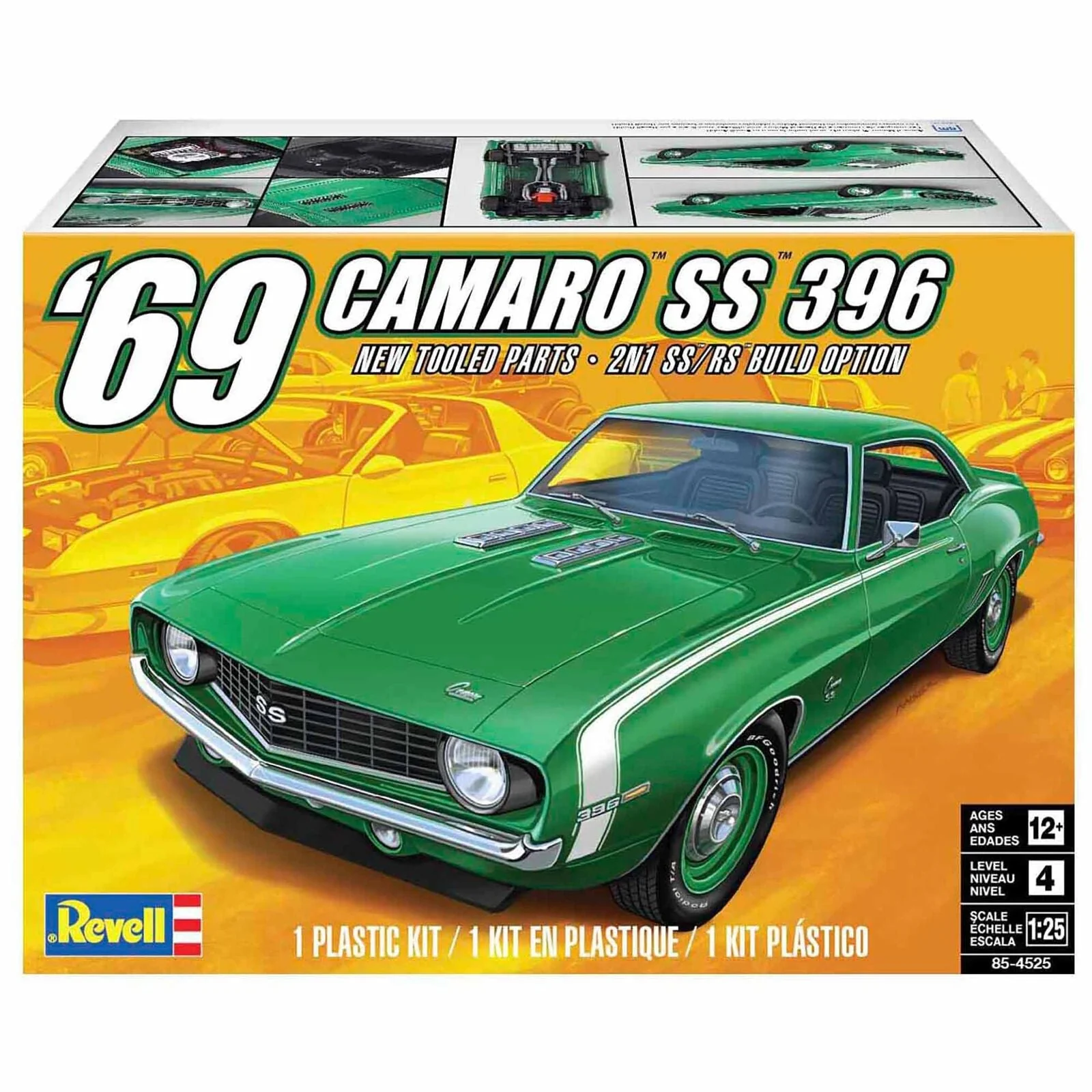Revell 1/25 1969 Camaro SS 396 2 in 1 - Image 3
