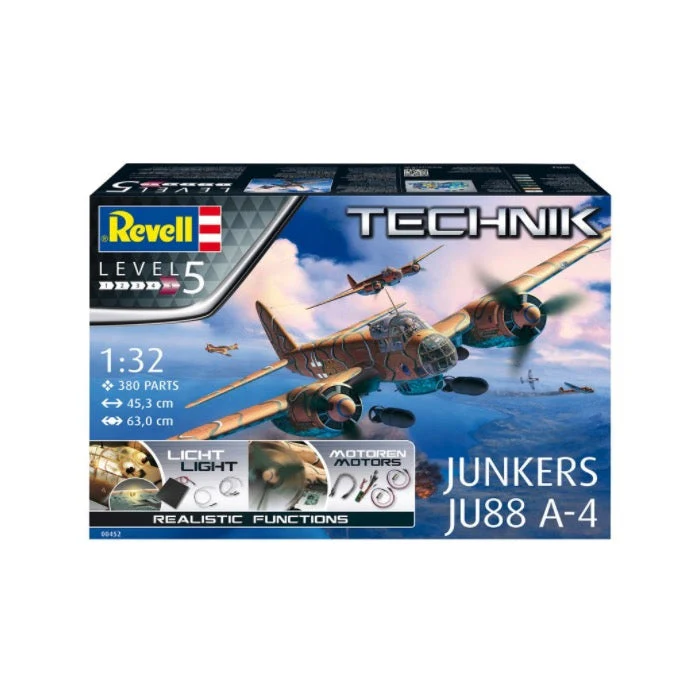 Revell 00452 1/32 Junkers Ju-88A-4 Teknic Kit - Image 4