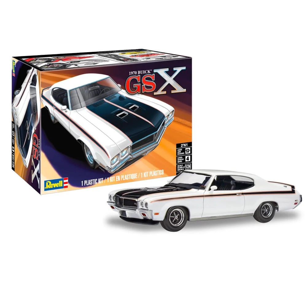 Revell 14522 1/24 1970 Buick GSX 2 in 1 - Image 6